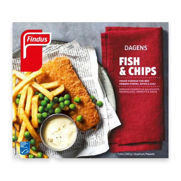 Fish & Chip Fryst/1p