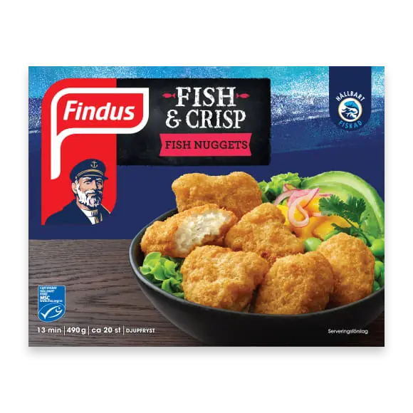 Fish & Crisp Nuggets Frysta/ca. 20-pack