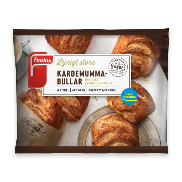 Kardemumma Stora Bullar Frysta/6-pack