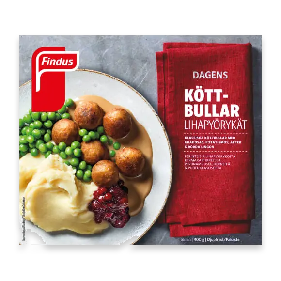 Köttbullar med Mos Fryst/1 Port
