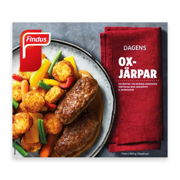 Oxjärpar Gräddsås Fryst/1 Port