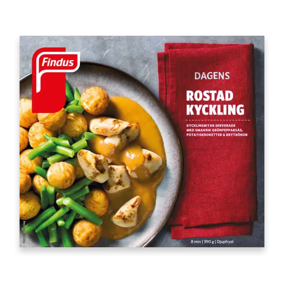 Rostad Kyckling Fryst/1 Port