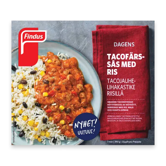 Tacofärssås med Ris Fryst/1 Port