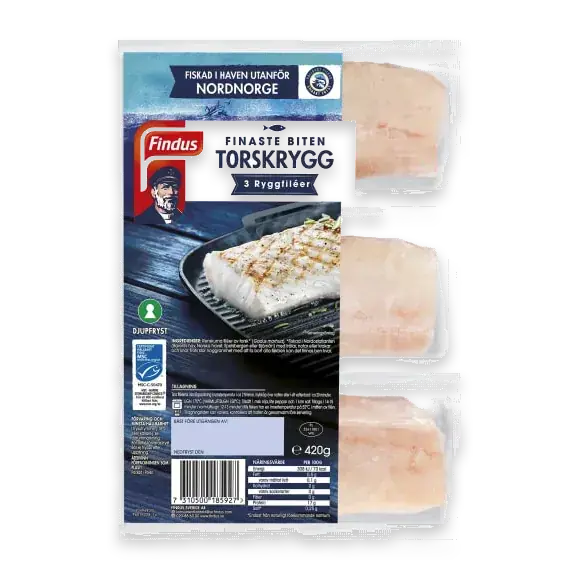 Torskryggfilé Frysta/3-pack