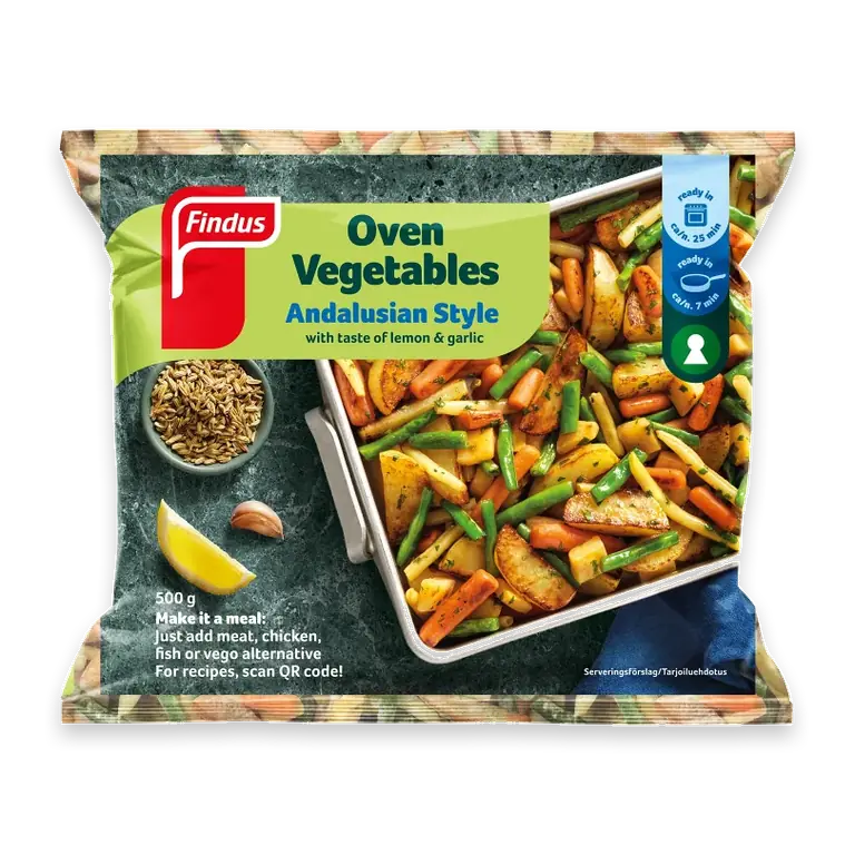 Ugnsgrönsaker Andalusian Style 500g