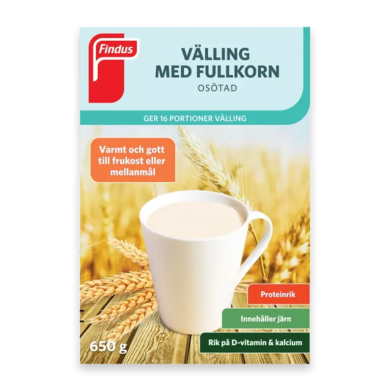 Välling med fullkorn, osötad 650g
