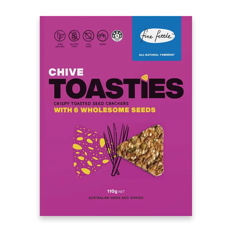 Chive Toasties Seed Crackers