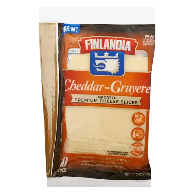 Cheese Slices, Premium, Cheddar-Gruyere