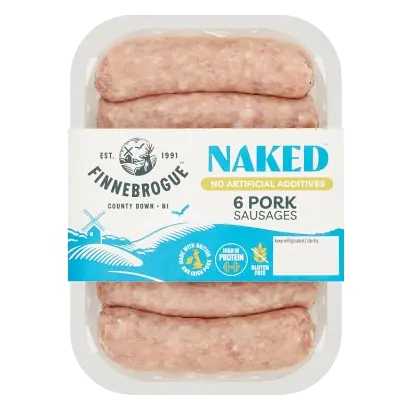 Naked 6 Pork Sausages