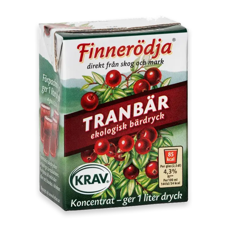 Tranbärsdryck Koncentrat Ekologisk 2dl KRAV