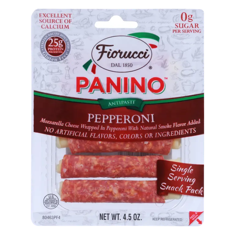 Panino Pepperoni Wrapped Mozzarella Cheese - 3 ct