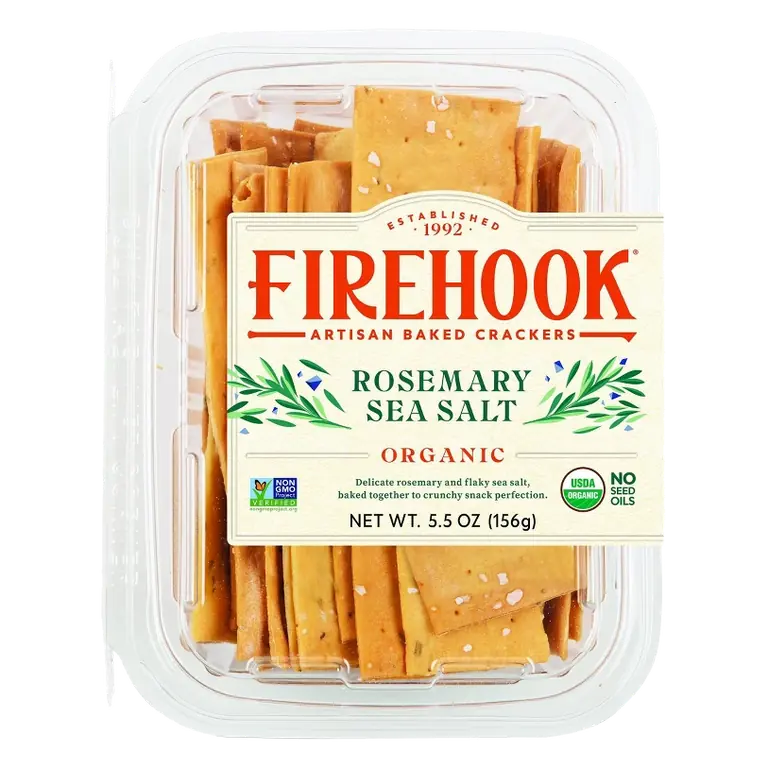 Firehook Crackers Rosemary & Sea Salt, 5.5oz