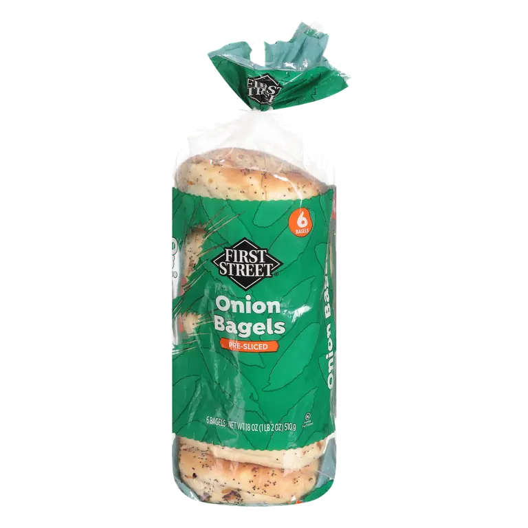 Onion Pre-Sliced Bagels
