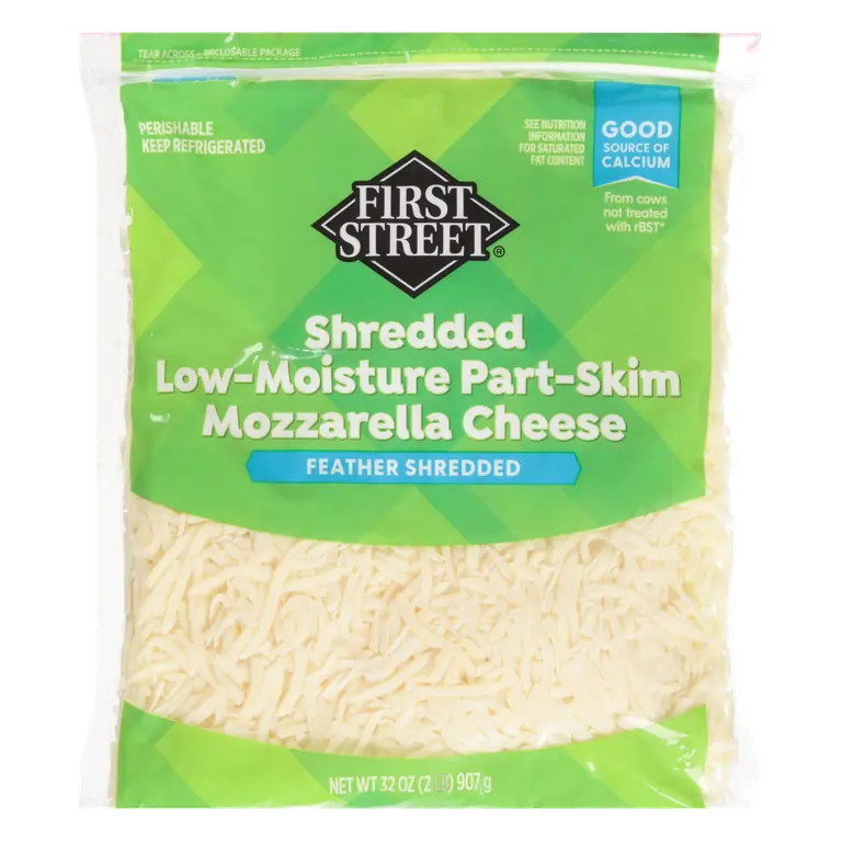 Shredded Low-Moisture Part-Skim Mozzarella Cheese