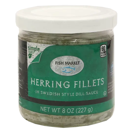 Fish Market Herring Fillets in Swedish Style Dill Sauce
