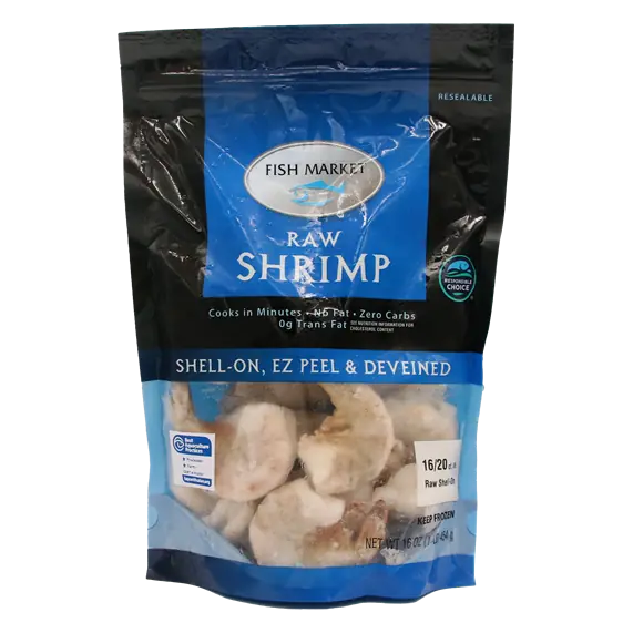 Fish Market Raw Shrimp 16-20 Count