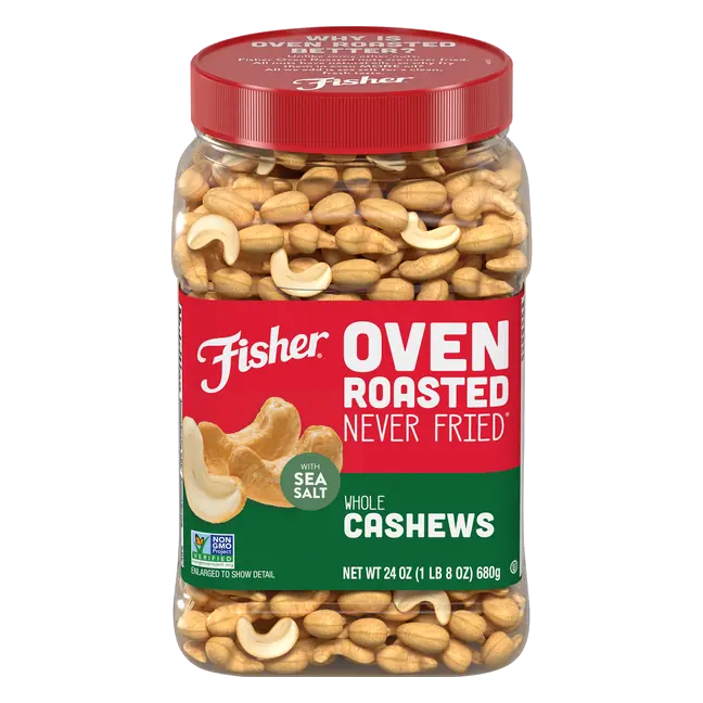 Oven Roasted Whole Cashews with Sea Salt