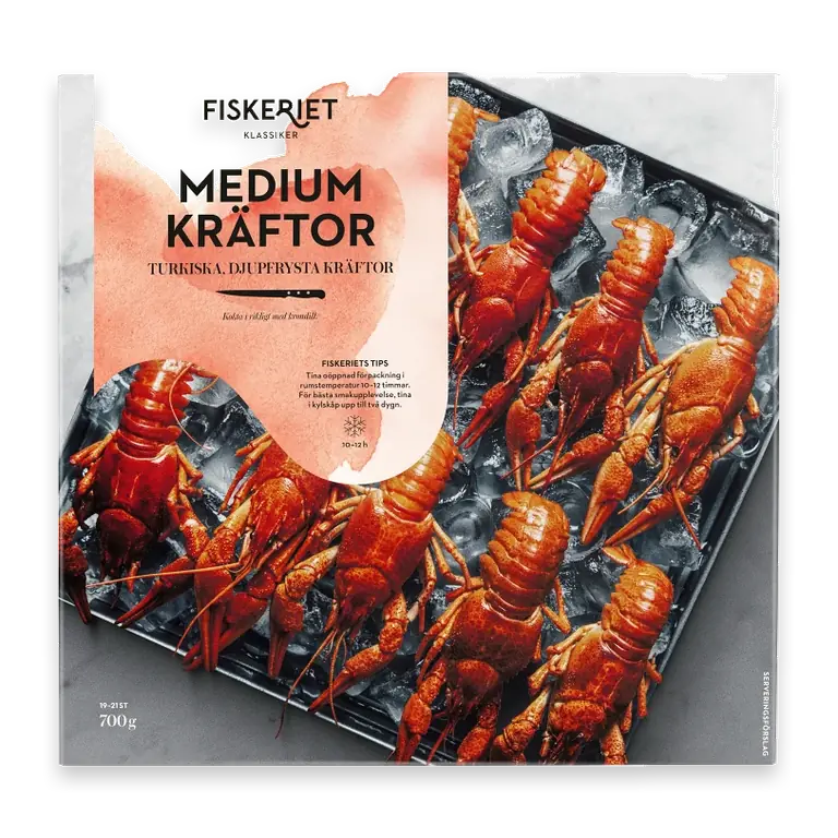 Kräftor Medium Turkiska 700g
