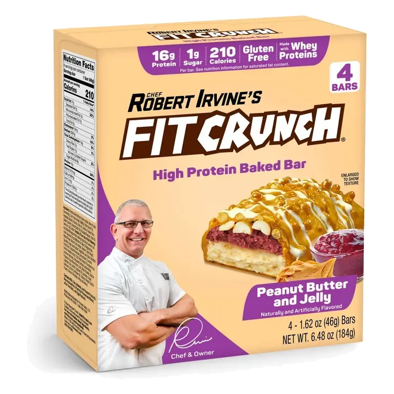 FITCRUNCH Peanut Butter and Jelly Baked Snack Bar