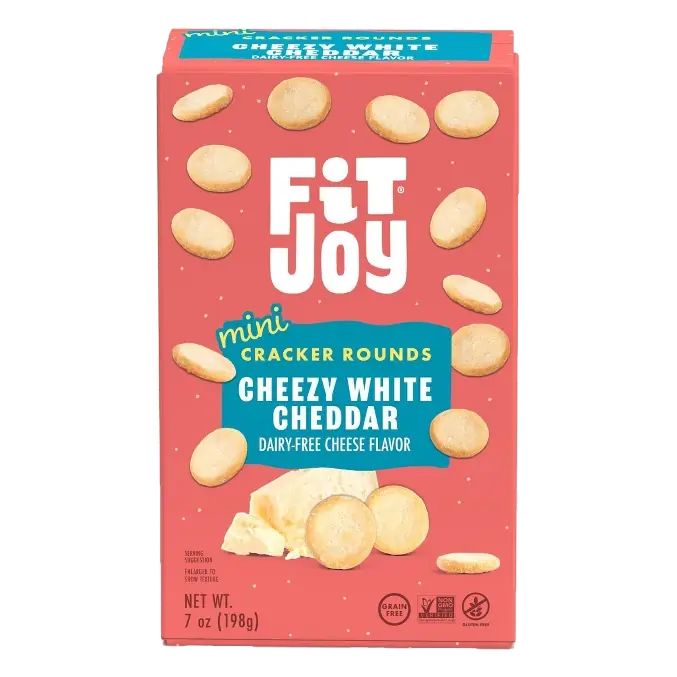 FitJoy Grain Free Cheezy White Cheddar Mini Crackers, 7oz
