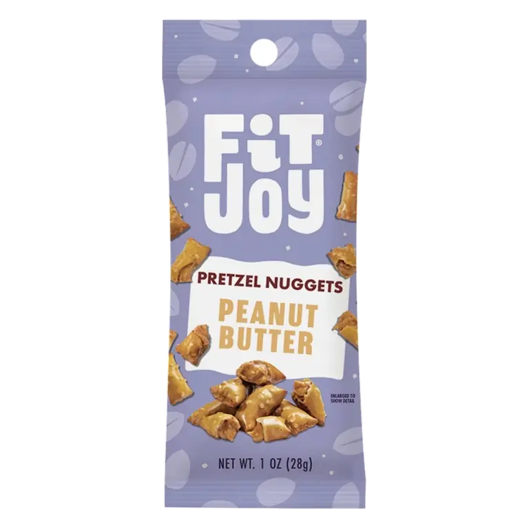 FitJoy Grain Free Peanut Butter Pretzel Nugget Snack Bag, 1oz