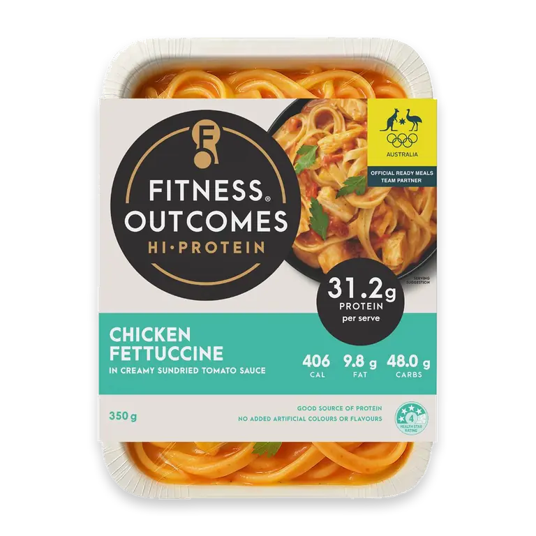 High Protein Chicken Fettuccine