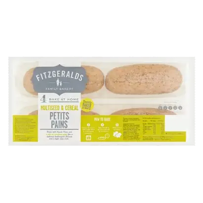 4 Bake at Home Multiseed & Cereal Petits Pains