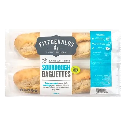 Fitzgeralds 2 Sourdough Baguettes