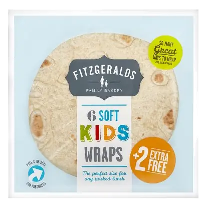 Fitzgeralds 6 Soft Kids Wraps
