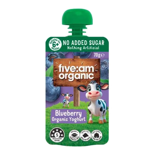 No Added Sugar Yoghurt Pouch Blueberry