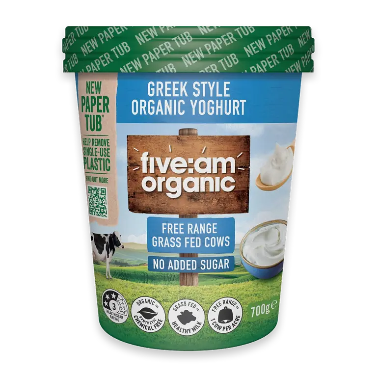 Organic No Added Sugar Greek Style Yoghurt