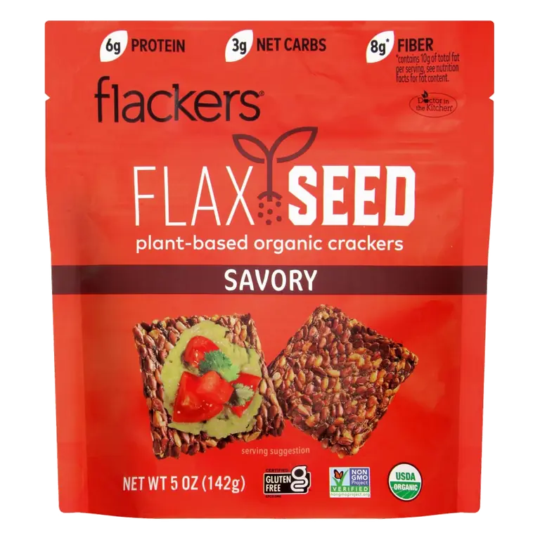 Savory Flax Seed Crackers