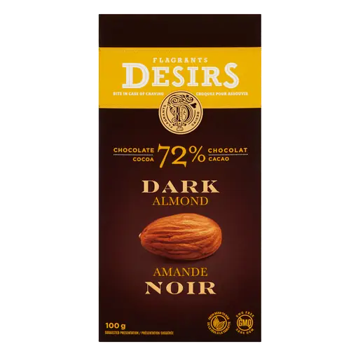Chocolate Almonds 72% Dark 100 g