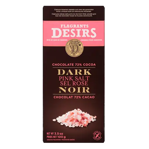 Gluten-Free Dark Chocolate With Pink Salt 100 g