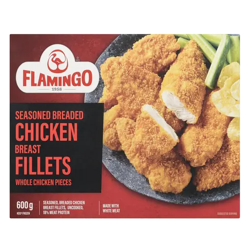 Frozen Chicken Breast Fillets Whole Chicken Pieces Seasoned Breaded 600 g