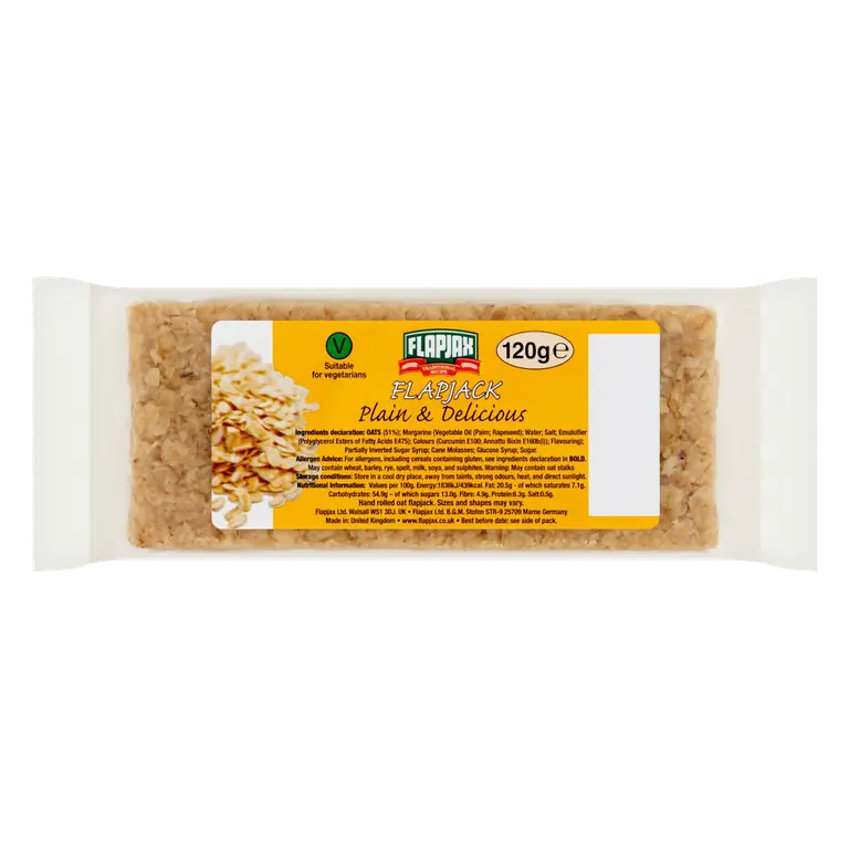 Flapjax Flapjack Plain & Delicious 120g