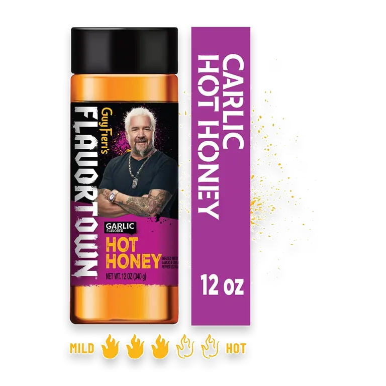 Guy Fieri's Flavortown Garlic Flavored Hot Honey 12 oz