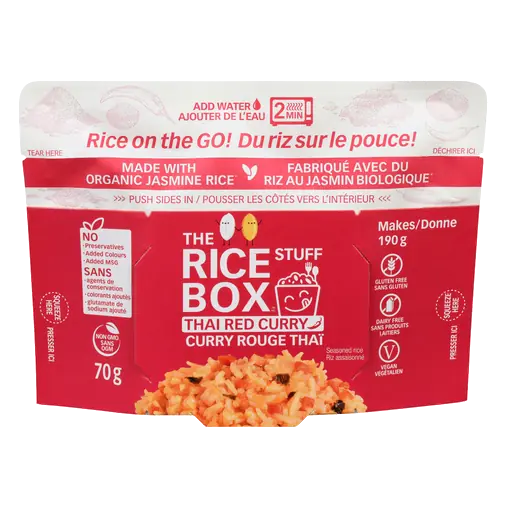 The Rice Stuff Box Seasoned Rice Thai Red Curry 70 g