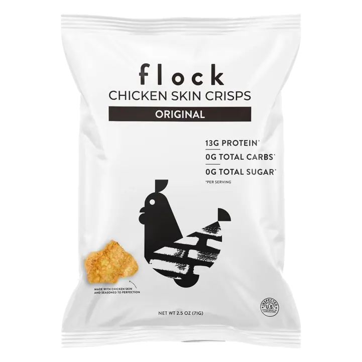 Flock Chicken Skin Crisps Original, 2.5oz