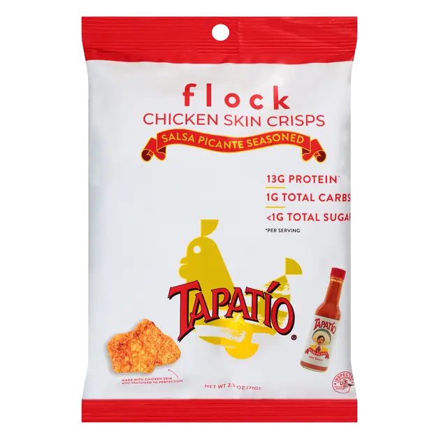 Salsa Picante Seasoned Chicken Skin Crisps