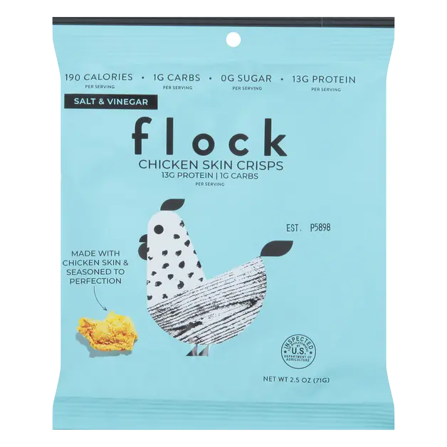 Salt & Vinegar Chicken Skin Crisps