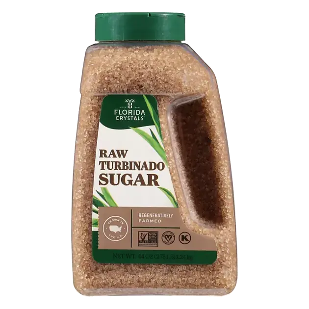 Raw Turbinado Cane Sugar 44 oz.