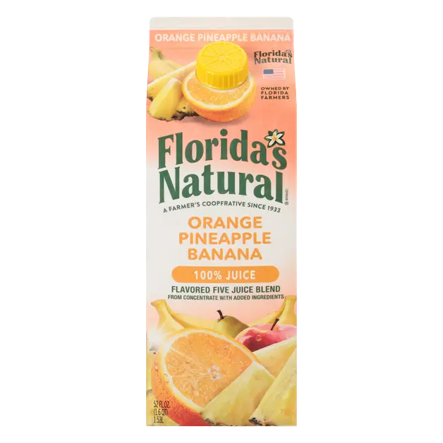 100% Orange Pineapple Banana Juice