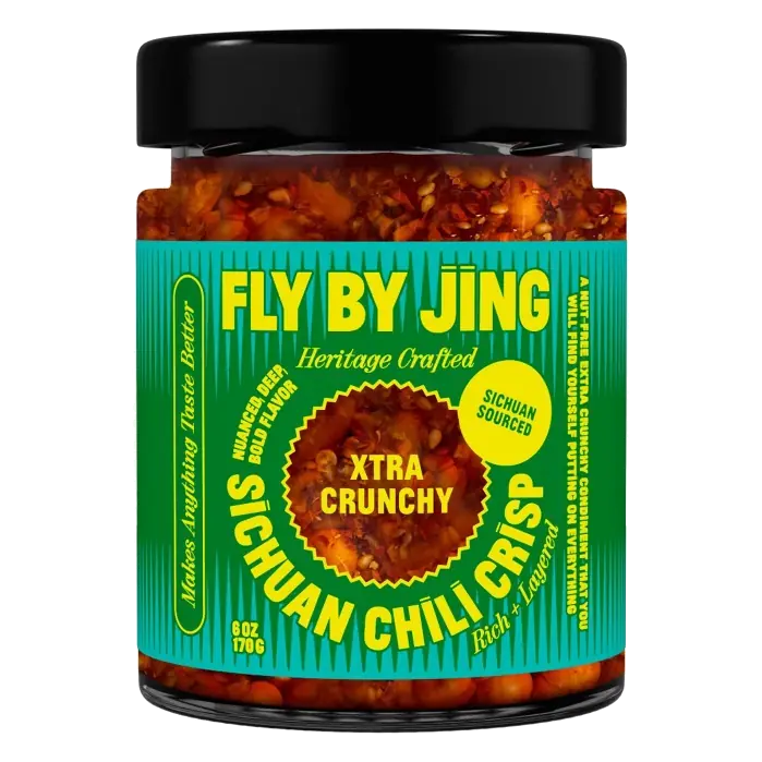Fly By Jing Xtra Crunchy Sichuan Chili Crisp Vegan Extra Crunchy Hot Sauce, 6oz