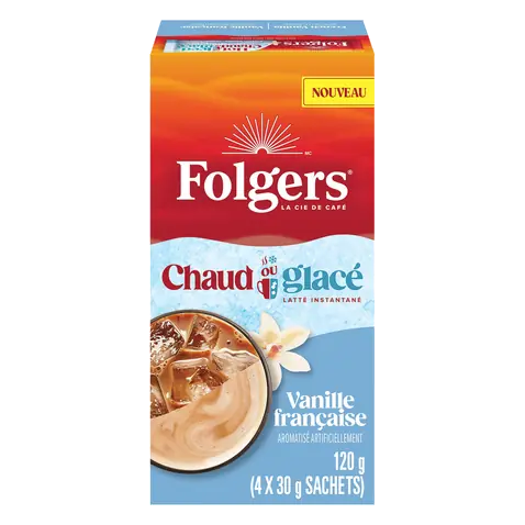 Instant Coffee Beverage Mix Instant Latte French Vanilla 4 x 30 g