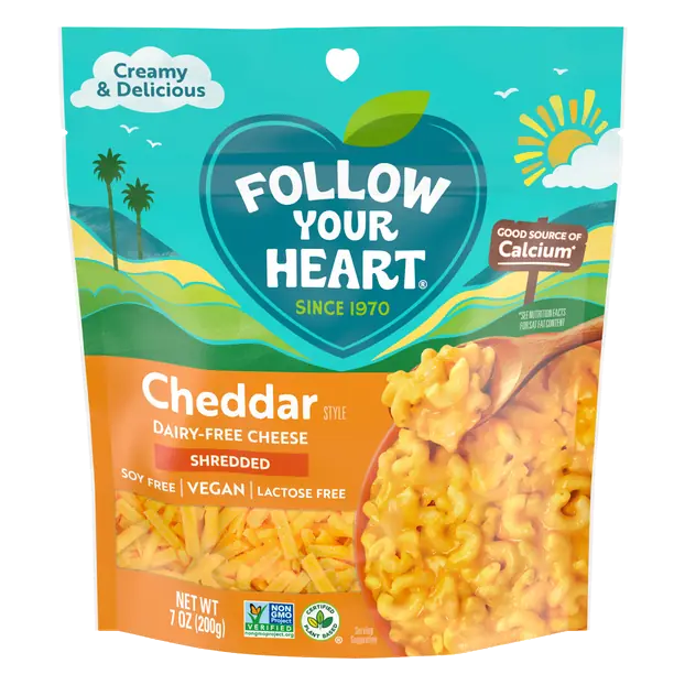 Dairy Free Plant-Based Vegan Finely Shredded Cheddar