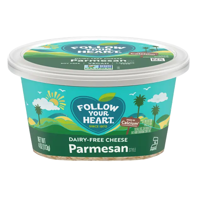 Dairy Free Plant-Based Vegan Parmesan Style Cheese
