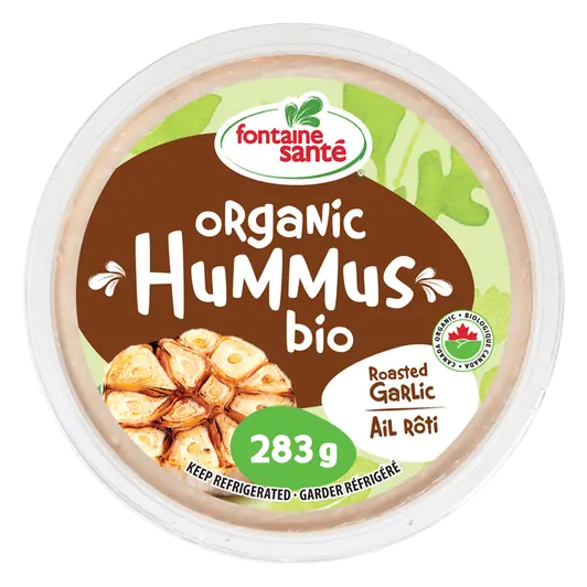 Organic Hummus Roasted Garlic 283 g