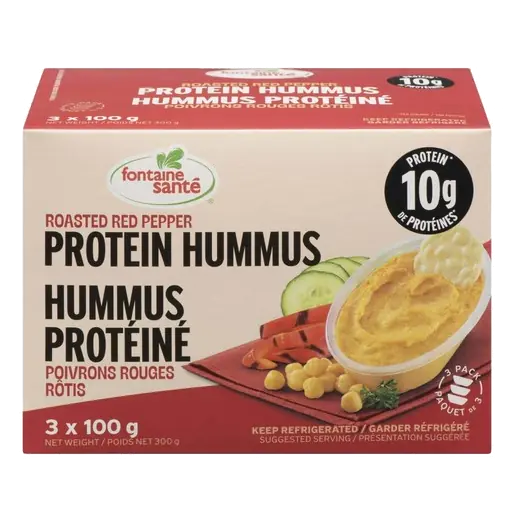 Protein Hummus Roasted Red Pepper 300 g