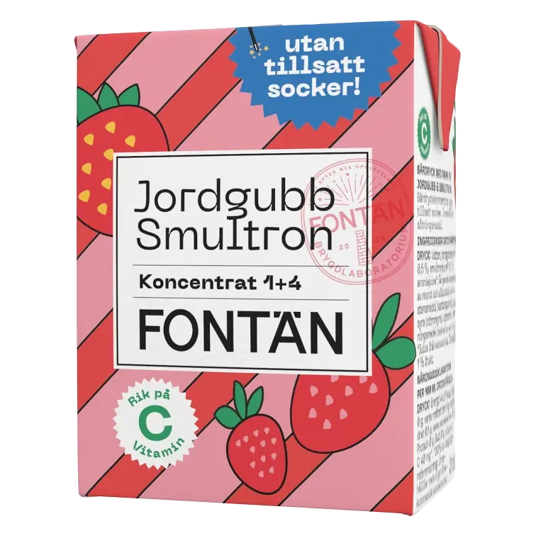 Blandsaft Jordgubb & Smultron Sockerfri 20cl